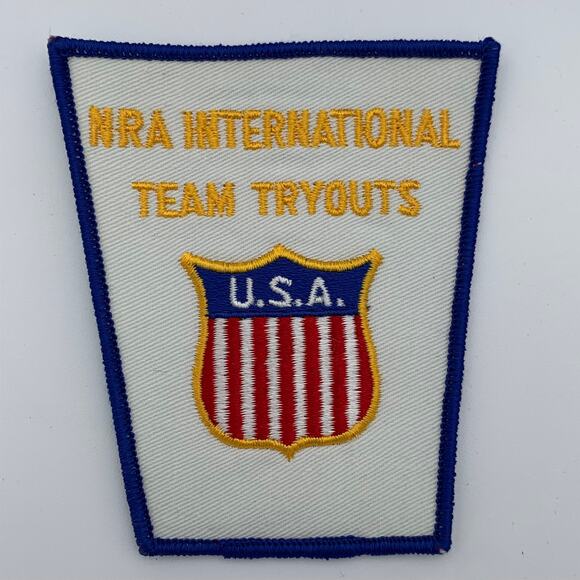 NRA National Rifle Association International Team Tryouts USA Patch - Picture 1 of 2